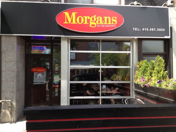 Street shot of Morgan's in the Danforth.
